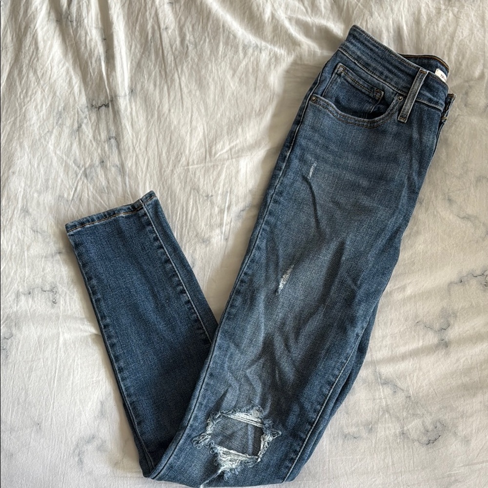 Levi's Blue Skinny Jeans with Vintage Look